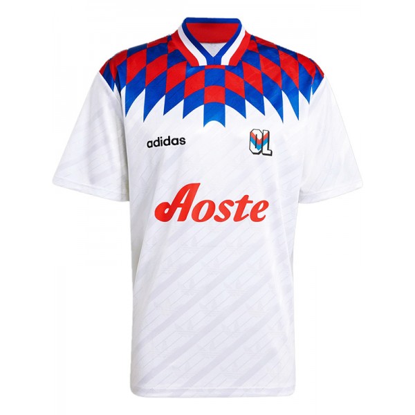 Olympique Lyonnais home retro remake jersey lyon first soccer uniform men's football kit top shirt 1995-1996